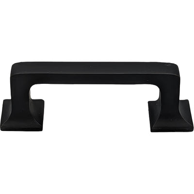 Antique Hardware 4 1/4 Inch Overall (3.25 Inch c-c) Solid Brass Square Traditional Pull CABINET PULL