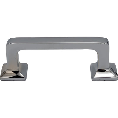 Antique Hardware 4 1/4 Inch Overall (3.25 Inch c-c) Solid Brass Square Traditional Pull CABINET PULL