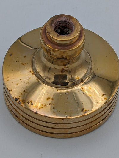 ##Antique Hardware## Open Box Sale Item 2 1/4 Inch Rice Pattern Spare Knob Set (Polished Brass Finish)