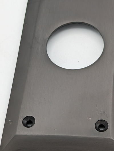 ##Antique Hardware## Open Box Sale Item 10 Inch Quaker Style Push Plate (Oil Rubbed Bronze Finish)