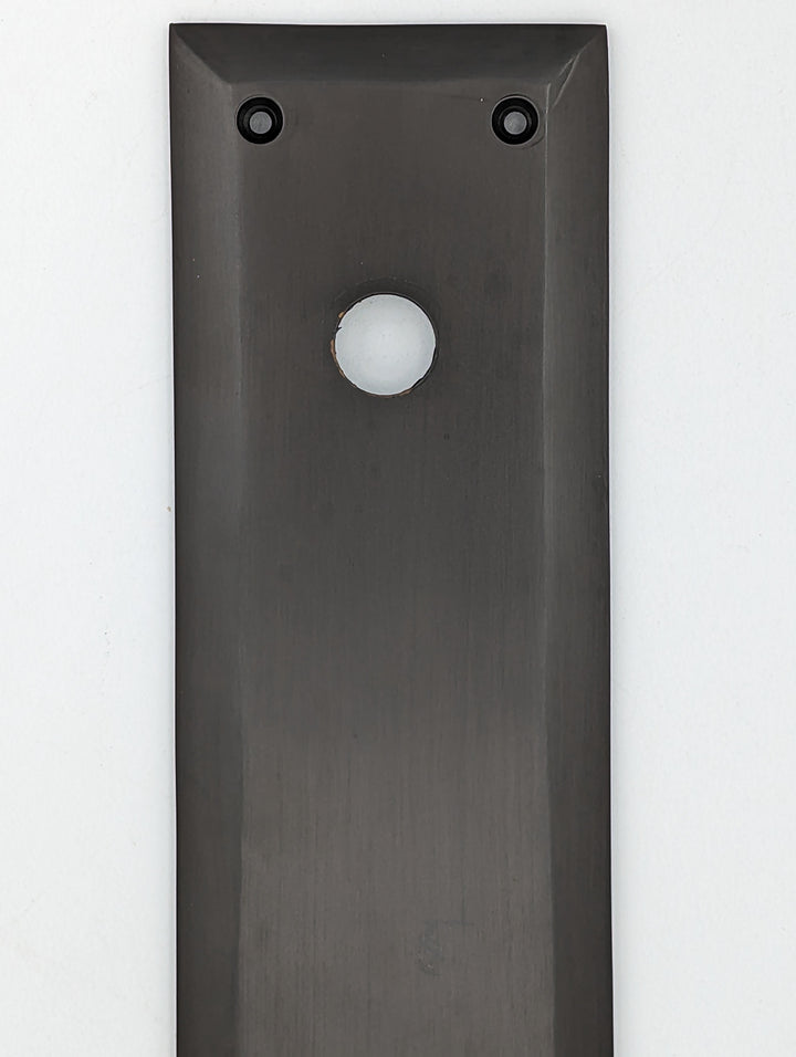 ##Antique Hardware## Open Box Sale Item 10 Inch Quaker Style Push Plate (Oil Rubbed Bronze Finish)