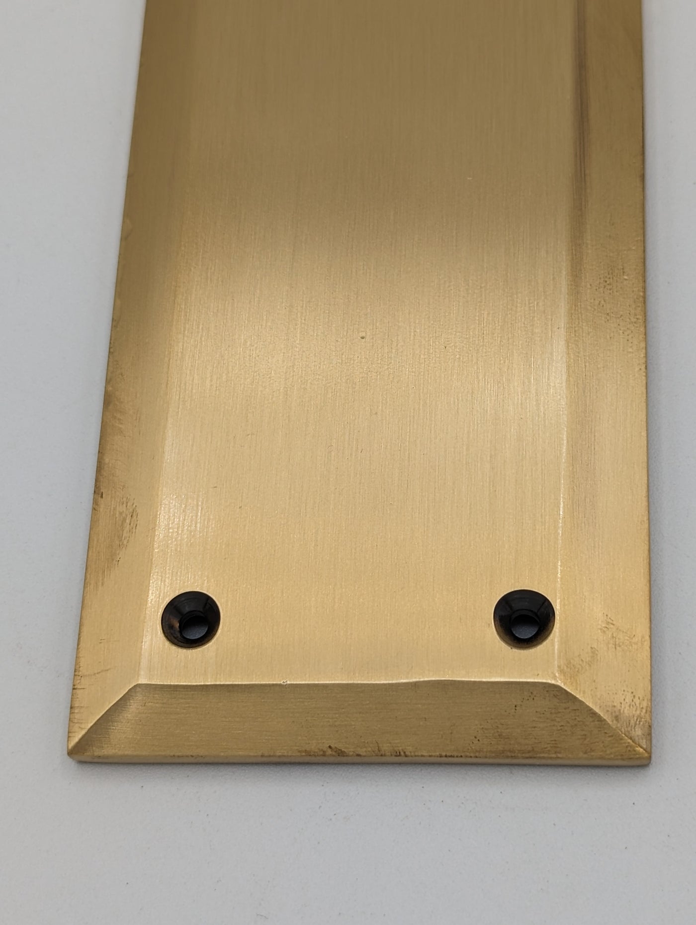 ##Antique Hardware## Open Box Sale Item 10 Inch Quaker Style Push Plate (Antique Brass Finish)
