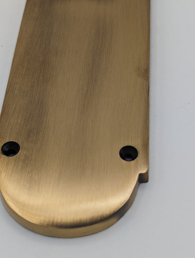 ##Antique Hardware## Open Box Sale Item 12 Inch Traditional Style Door Push Plate (Antique Brass Finish)