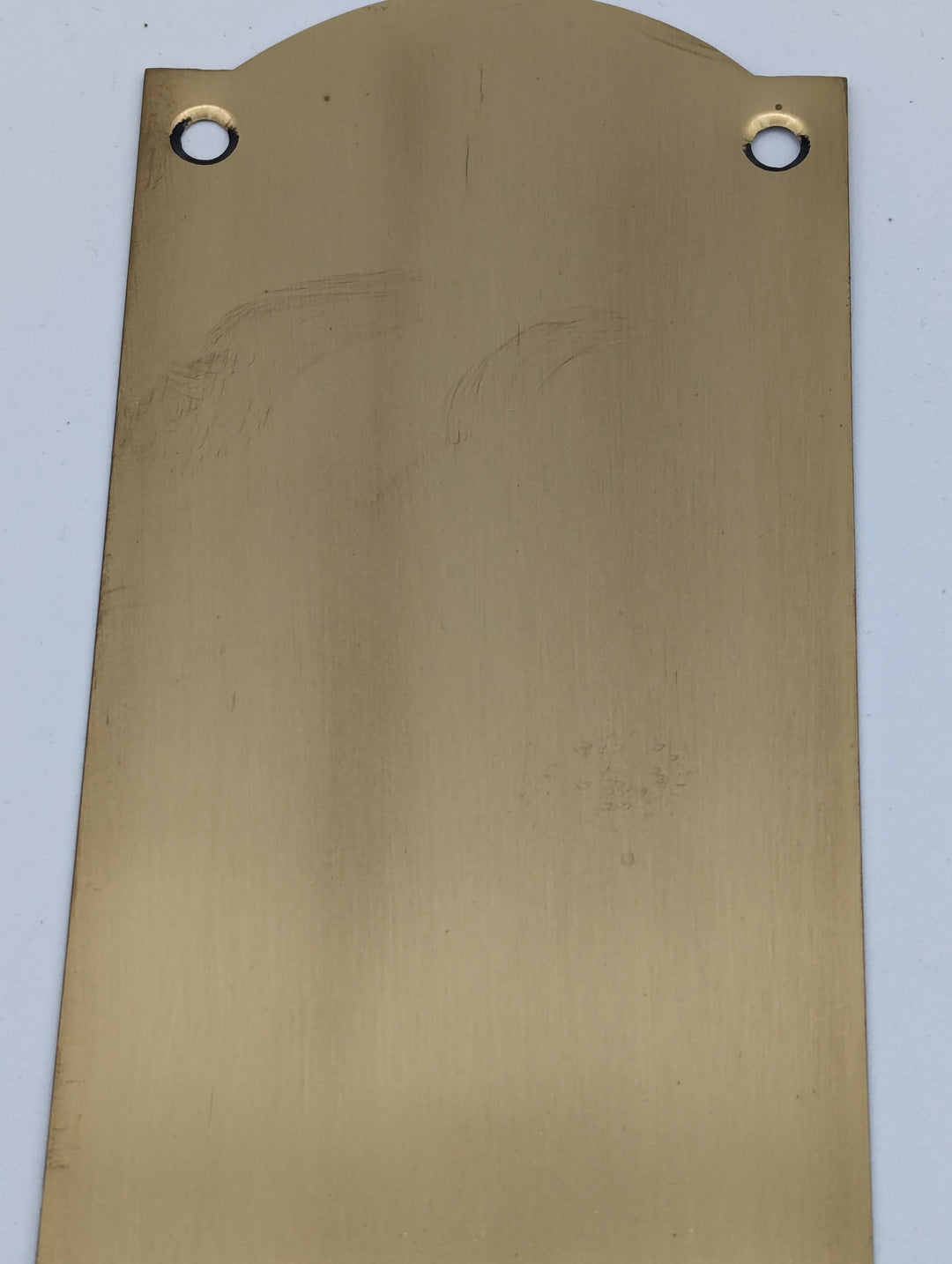 ##Antique Hardware## Open Box Sale Item 12 Inch Solid Brass Oval Push Plate (Antique Brass Finish)