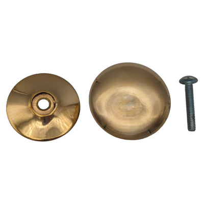 Antique Hardware 1 1/3 Inch Round Cabinet Knob with Backplate (Several Finishes Available) CABINET KNOB