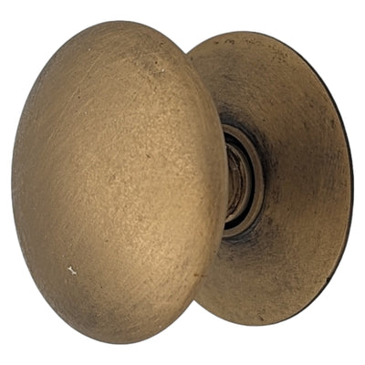 Antique Hardware 1 1/3 Inch Round Cabinet Knob with Backplate (Several Finishes Available) CABINET KNOB
