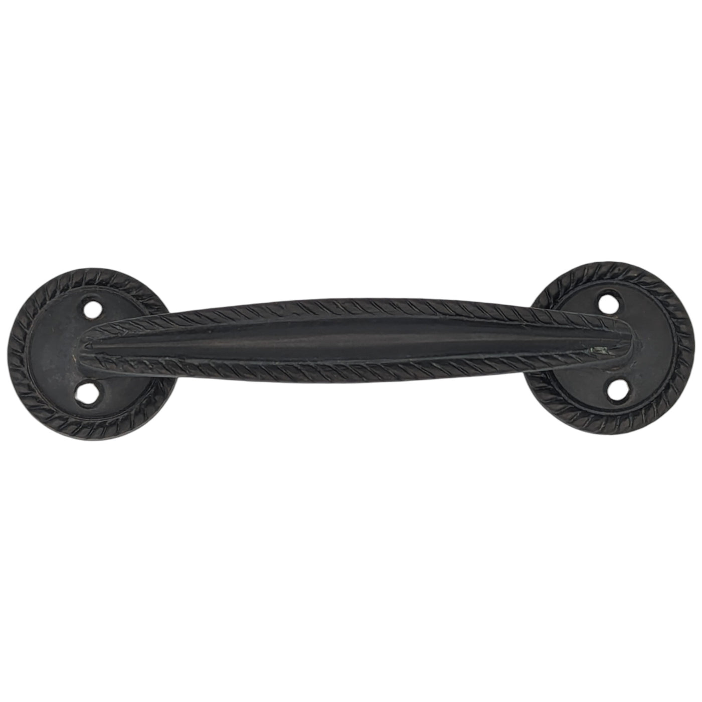 ##Antique Hardware## 5 Inch Overall (3.75 c-c) Georgian Rope Style Solid Brass Pull (Several Finishes Available)