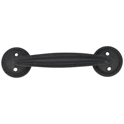 ##Antique Hardware## 5 Inch Overall (3.75 c-c) Georgian Rope Style Solid Brass Pull (Several Finishes Available)