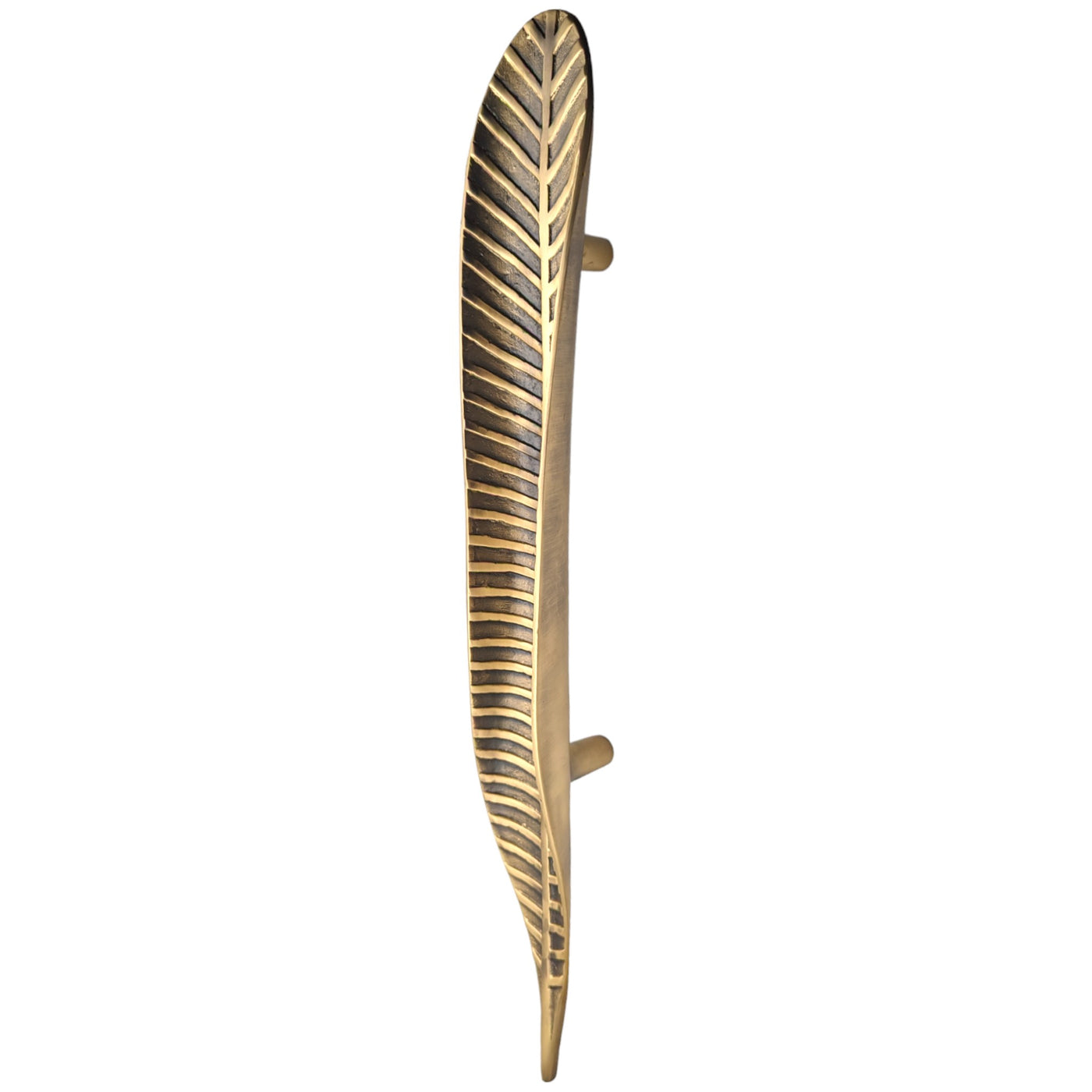 Antique Hardware 24 1/2 inch (12 inch c-c) Artistic Frond Oversize Pull (Several Finishes Available) 