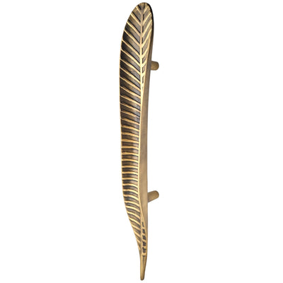 Antique Hardware 24 1/2 inch (12 inch c-c) Artistic Frond Oversize Pull (Several Finishes Available) 