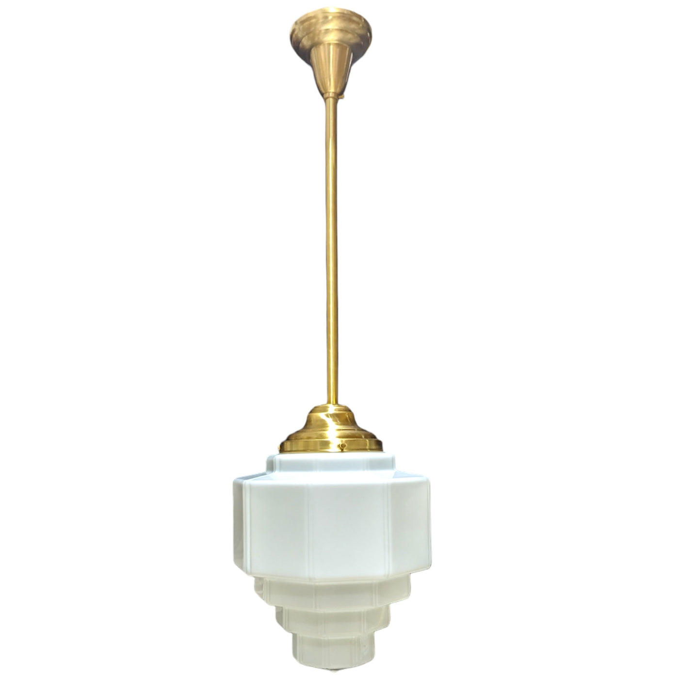 39 1/2 Inch Manhattan Skyscraper Grandeur Style Bar Light (Satin Brass Finish)