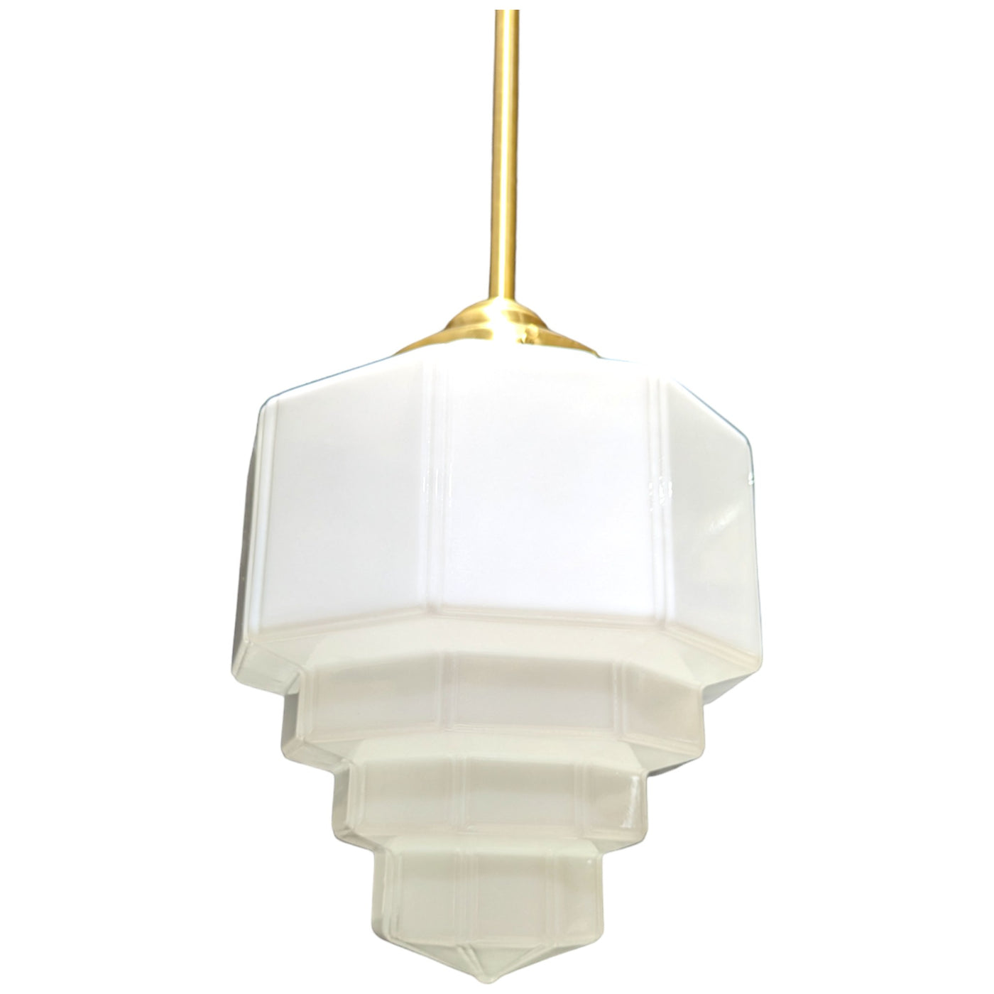 39 1/2 Inch Manhattan Skyscraper Grandeur Style Bar Light (Satin Brass Finish)