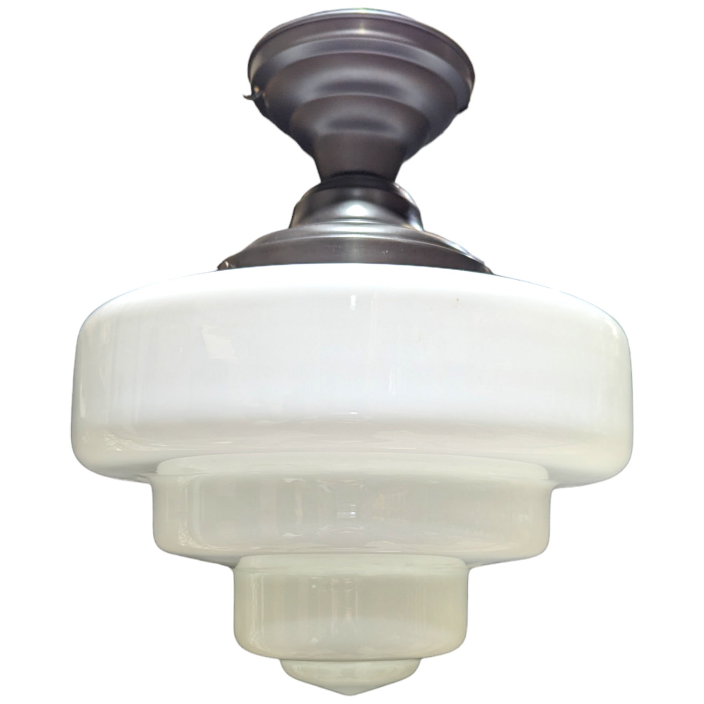 Antique Hardware 15 1/2 Inch Manhattan Skyscraper Nouveau Style Semi-Flush Mount Light (Oil Rubbed Bronze Finish) 