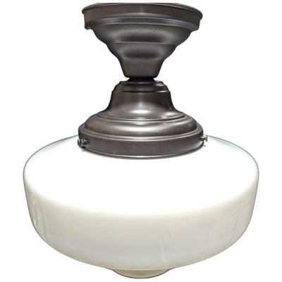 Antique Hardware 15 1/2 Inch Manhattan Skyscraper Nouveau Style Semi-Flush Mount Light (Oil Rubbed Bronze Finish) 