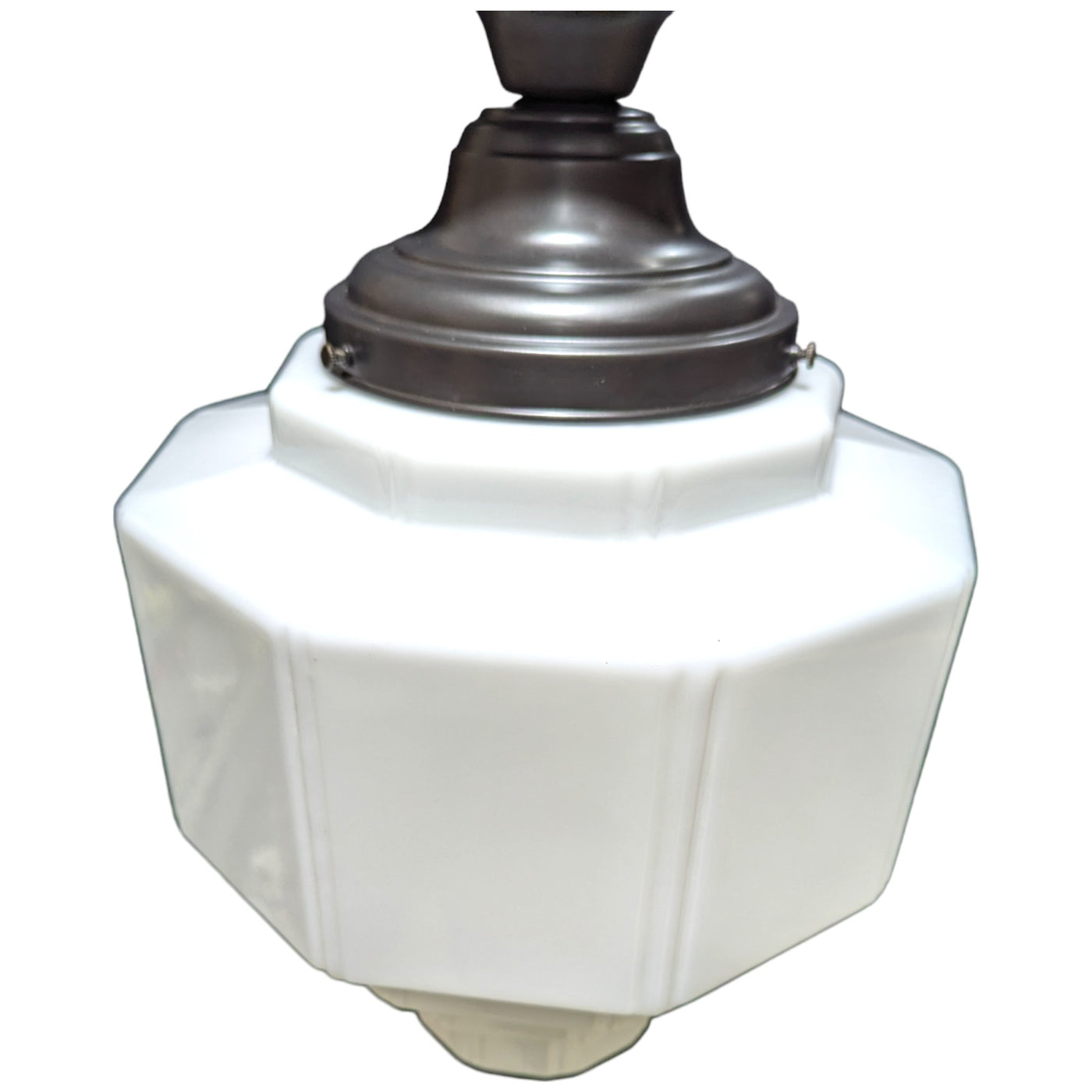 Antique Hardware 19 1/2 Inch Manhattan Skyscraper Grandeur Style Semi-Flush Mount Light (Oil Rubbed Bronze Finish) 