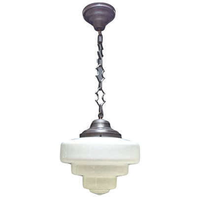 Antique Hardware 28 1/2 Inch Manhattan Skyscraper Nouveau Style Chain Light (Oil Rubbed Bronze Finish) 