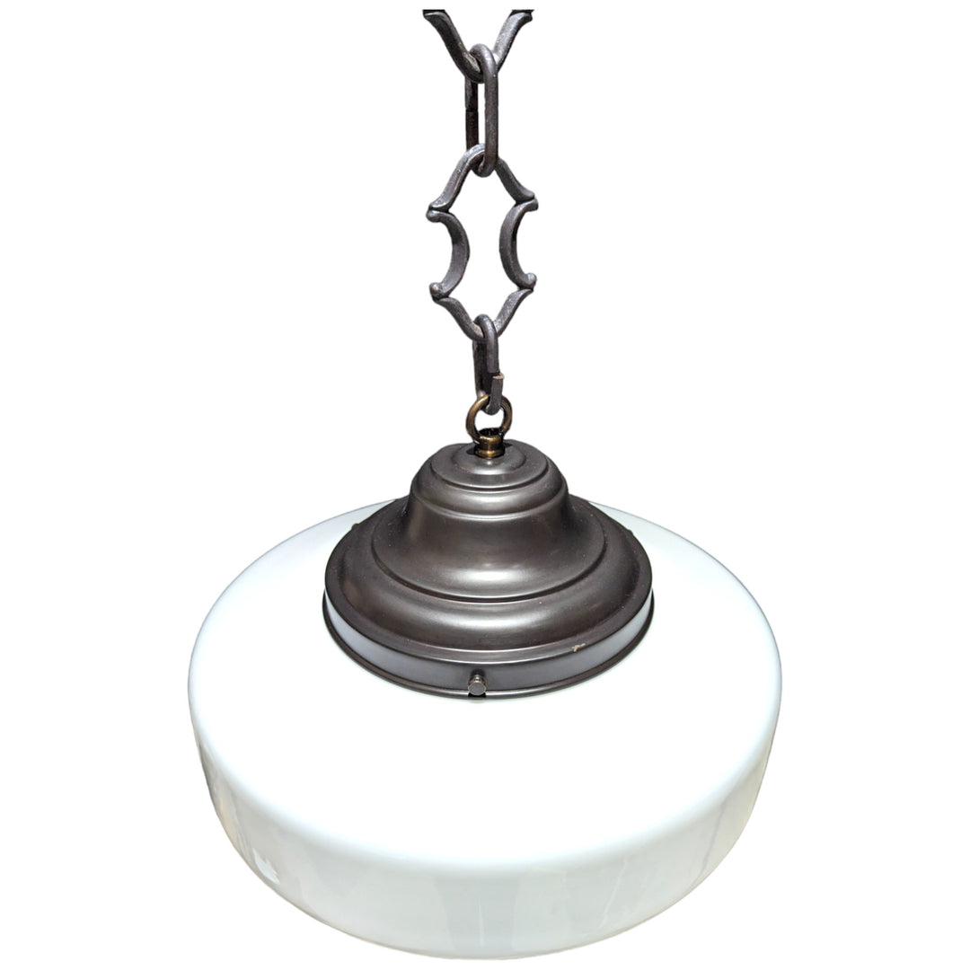 Antique Hardware 28 1/2 Inch Manhattan Skyscraper Nouveau Style Chain Light (Black Bronze Finish) 