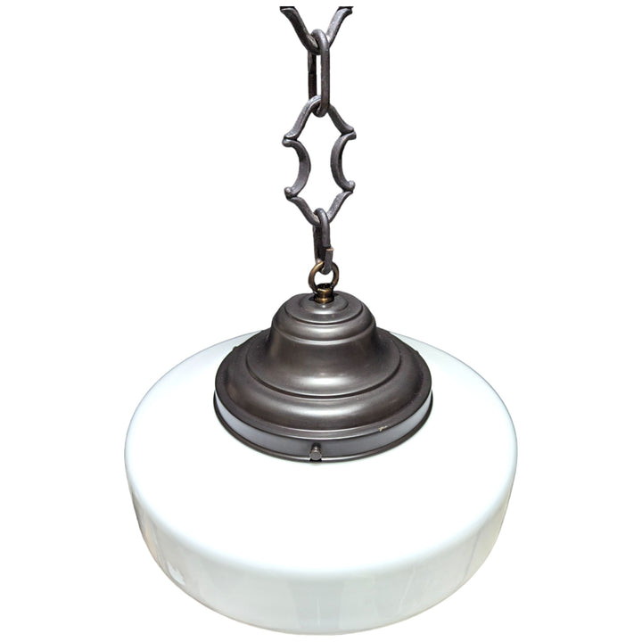 Antique Hardware 28 1/2 Inch Manhattan Skyscraper Nouveau Style Chain Light (Black Bronze Finish) 