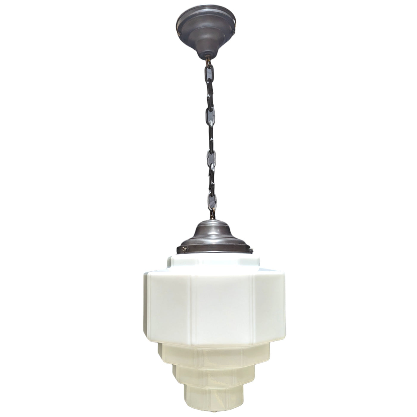 Antique Hardware 34 1/2 Inch Manhattan Skyscraper Grandeur Style Chain Light (Oil Rubbed Bronze Finish) 