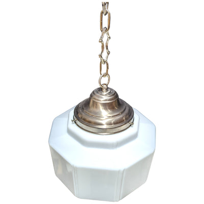 Antique Hardware 34 1/2 Inch Manhattan Skyscraper Grandeur Style Chain Light (Brushed Nickel Finish) 