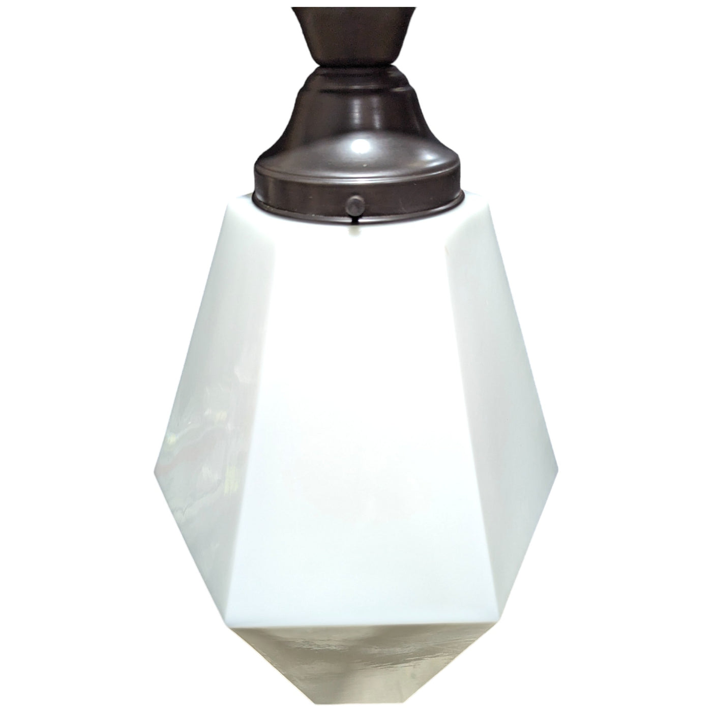 Antique Hardware 20 Inch Manhattan Skyscraper Prism Style Semi-Flush Mount Light (Oil Rubbed Bronze Finish) 