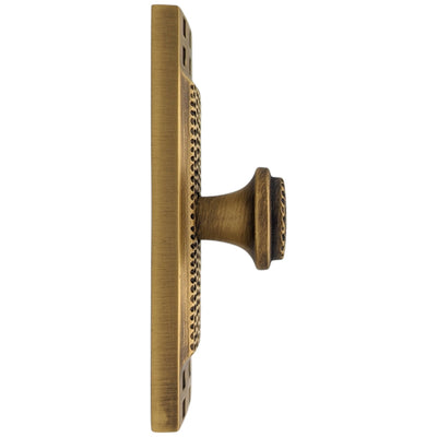 ##Antique Hardware## 3 1/2 Inch (3 Inch c-c) Solid Brass Craftsman Cabinet Knob (Several Finishes Available)