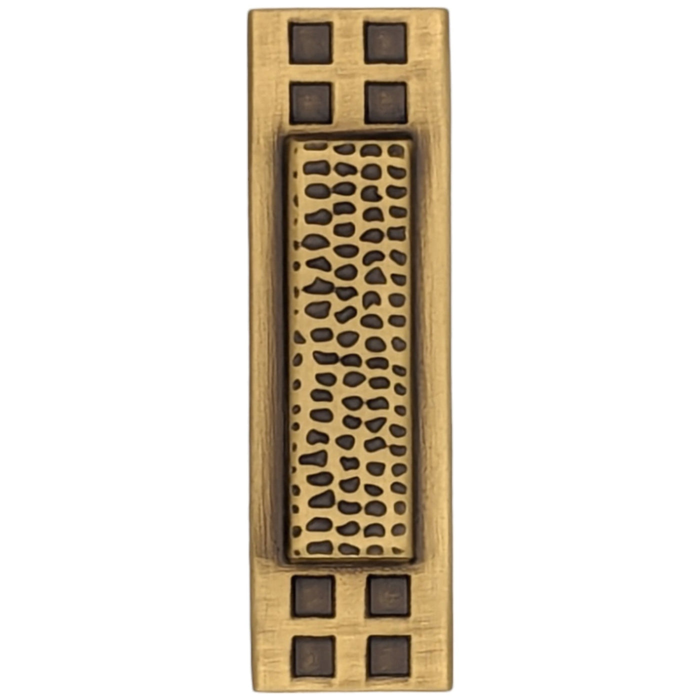 Antique Hardware 2 1/2 Inch Solid Brass Elongated Craftsman Cabinet Knob (Several Finishes Available) 
