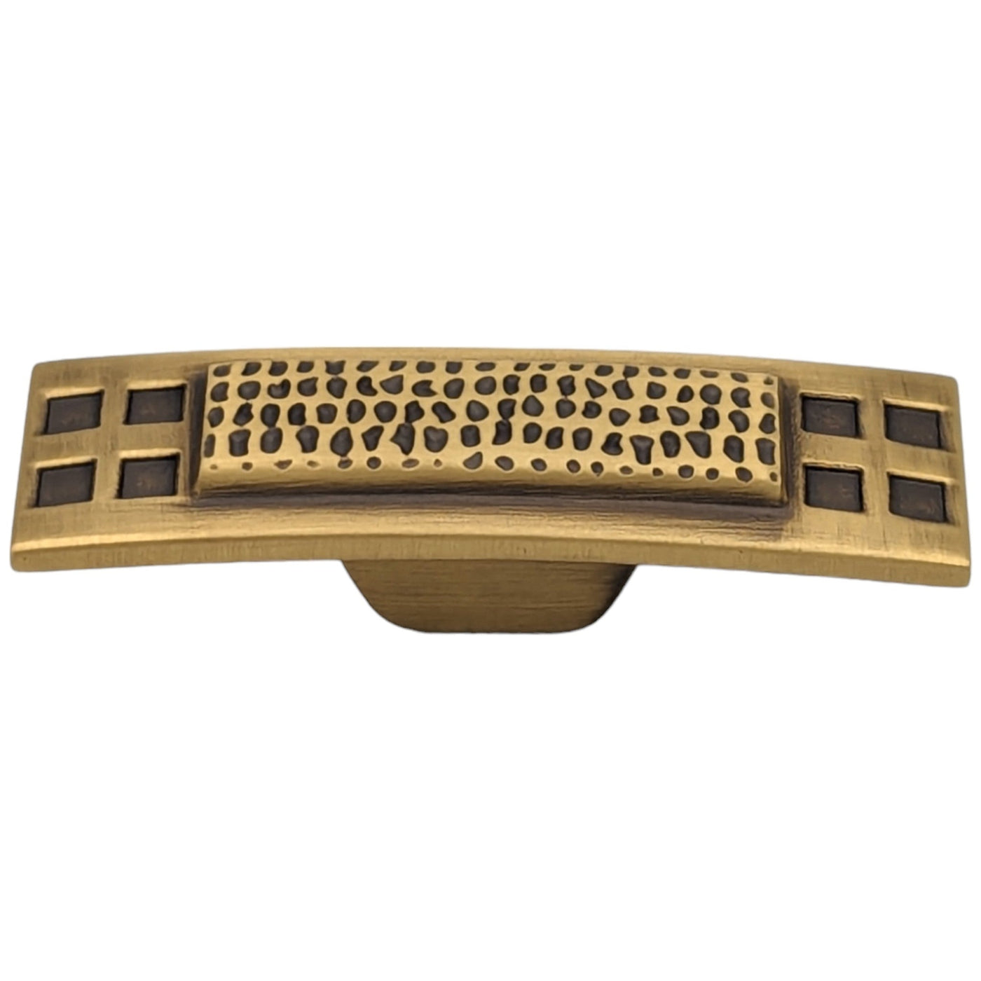 Antique Hardware 2 1/2 Inch Solid Brass Elongated Craftsman Cabinet Knob (Several Finishes Available) 