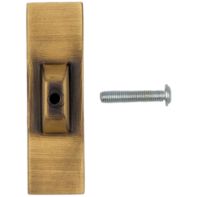 Antique Hardware 2 1/2 Inch Solid Brass Elongated Craftsman Cabinet Knob (Several Finishes Available) 