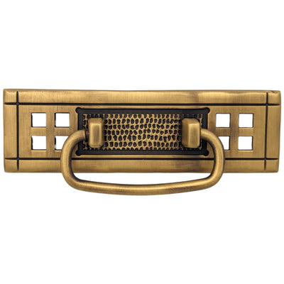 Antique Hardware 5 Inch Overall (4 1/4 c-c) Solid Brass Craftsman Bail Pull (Several FInishes Available) 