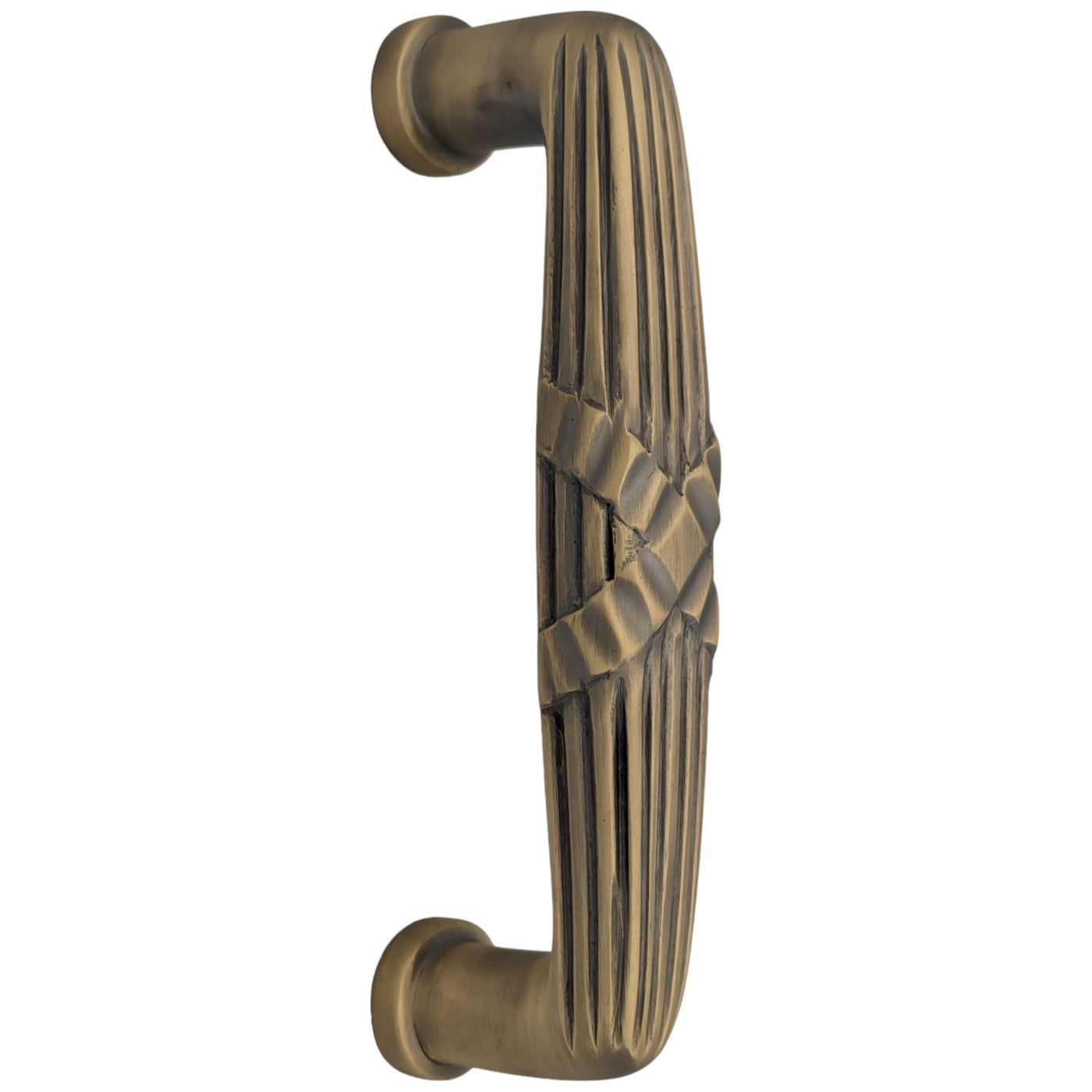 Antique Hardware 7 inch Overall (6 inch C-C) Ribbon & Reed Pull 