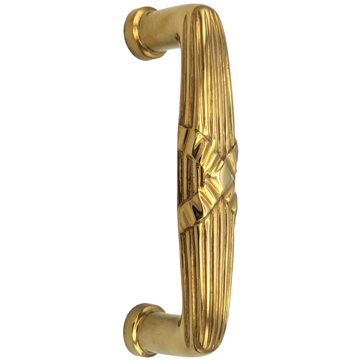 Antique Hardware 7 inch Overall (6 inch C-C) Ribbon & Reed Pull 