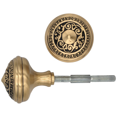 Antique Hardware Egg & Dart Solid Brass Spare Door Knob Set (Several Finishes Available) SPARE DOORKNOBS