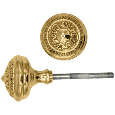 Antique Hardware Egg & Dart Solid Brass Spare Door Knob Set (Several Finishes Available) SPARE DOORKNOBS