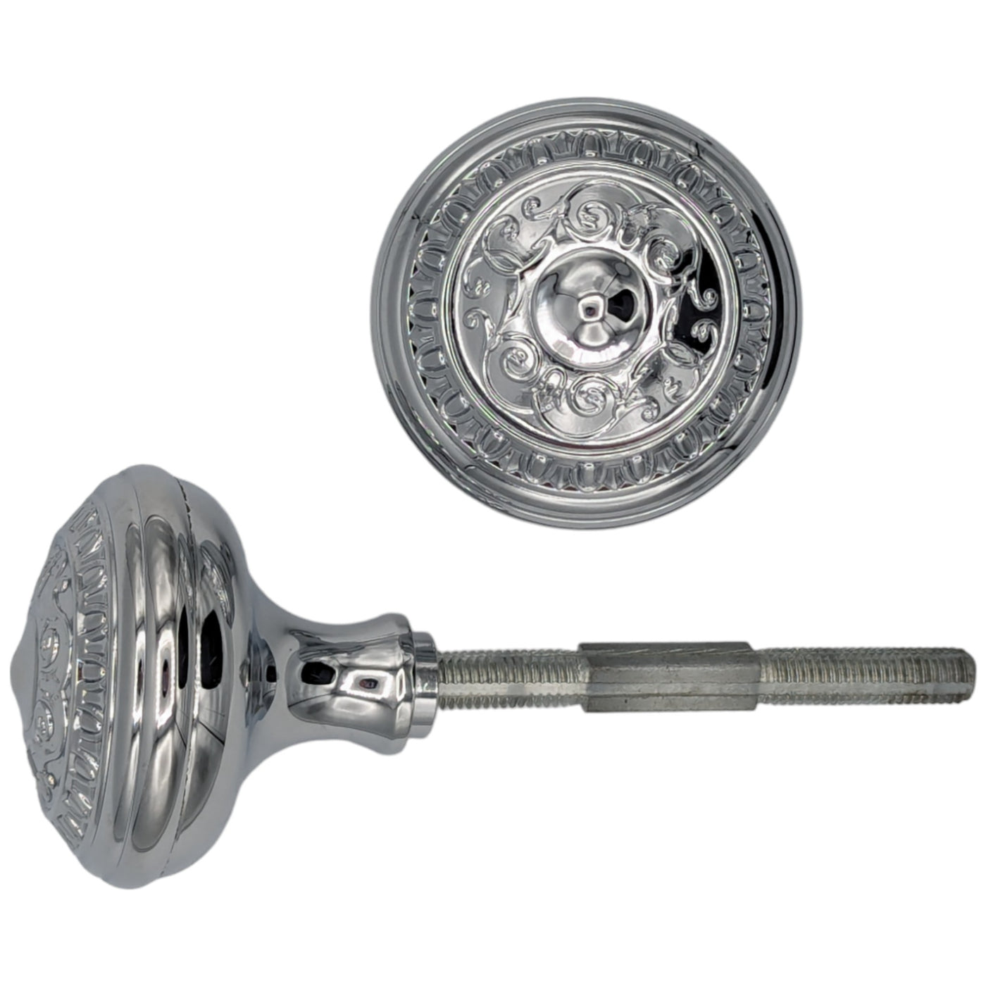 Antique Hardware Egg & Dart Solid Brass Spare Door Knob Set (Several Finishes Available) SPARE DOORKNOBS