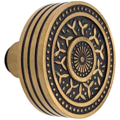 ##Antique Hardware## Rice Pattern Solid Brass Spare Door Knob Set (Several Finishes Available)