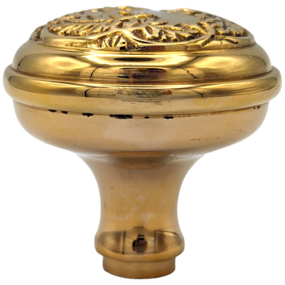 Antique Hardware Floral Leaf Solid Brass Spare Door Knob Set (Several Finishes Available) SPARE DOORKNOBS