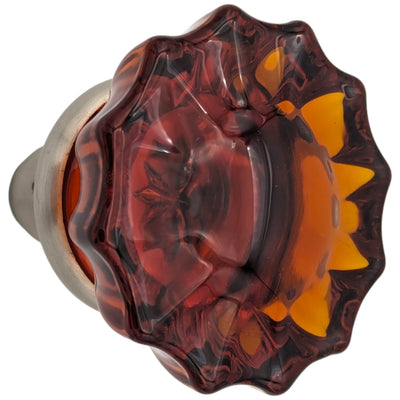 Antique Hardware Amber Fluted Crystal Spare Door Knob Set (Several Finishes Available) SPARE DOORKNOBS