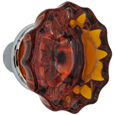 Antique Hardware Amber Fluted Crystal Spare Door Knob Set (Several Finishes Available) SPARE DOORKNOBS