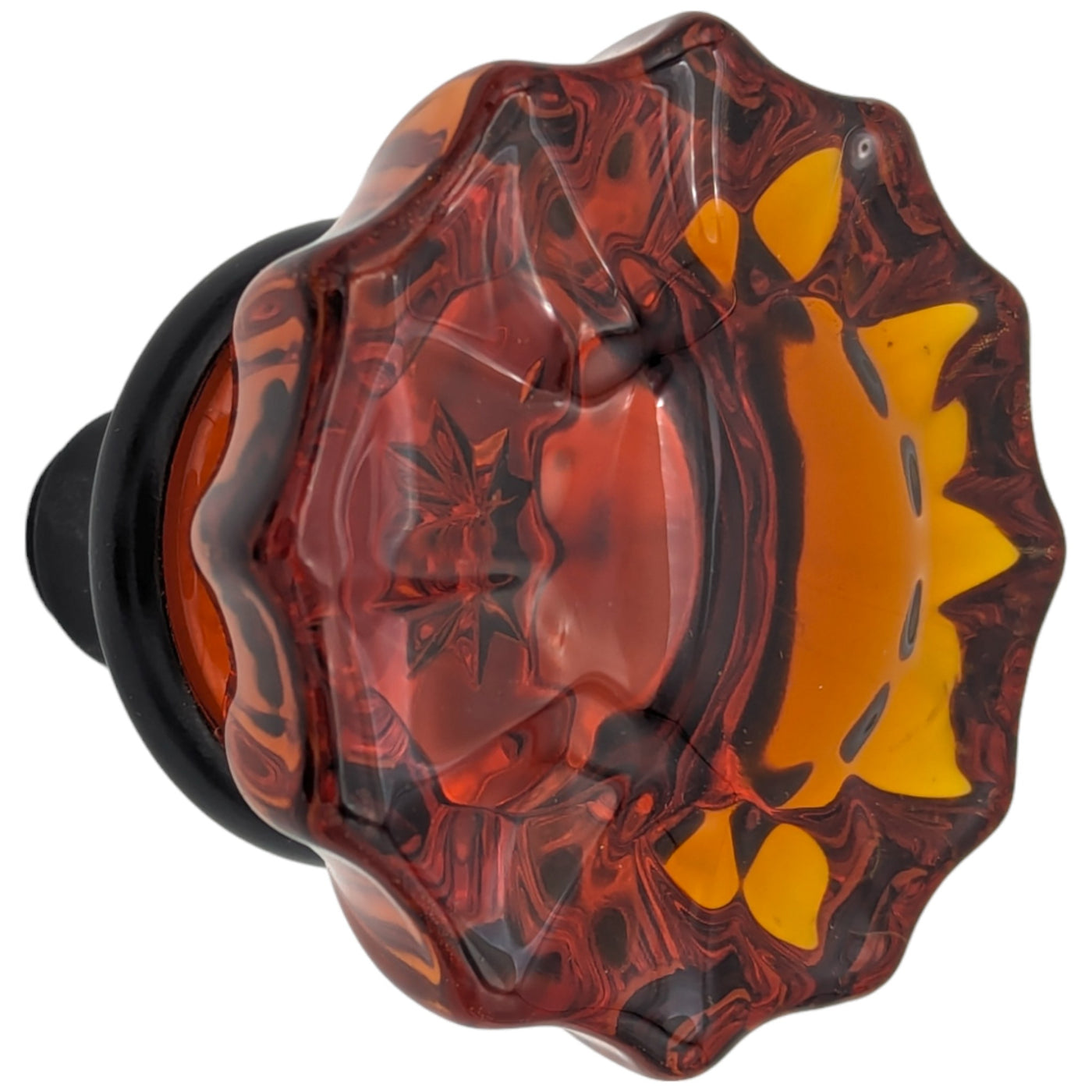 Antique Hardware Amber Fluted Crystal Spare Door Knob Set (Several Finishes Available) SPARE DOORKNOBS