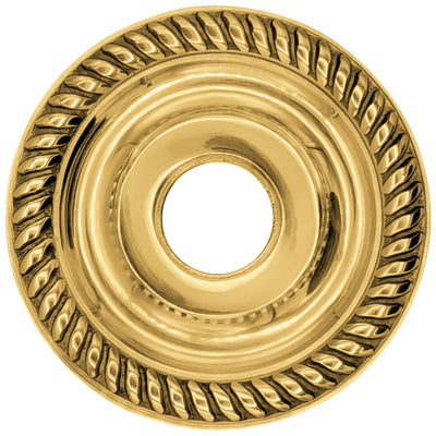 Antique Hardware Georgian Rope Style Solid Brass Rosette Plates (Several Finishes Available) ROSETTES