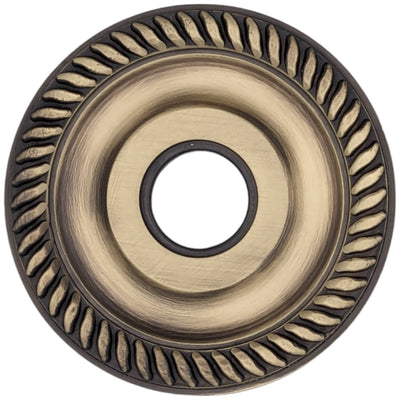 Antique Hardware Georgian Rope Style Solid Brass Rosette Plates (Several Finishes Available) ROSETTES