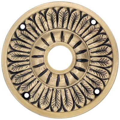 Antique Hardware Feather Style Solid Brass Rosettes (Several Finishes Available) ROSETTES