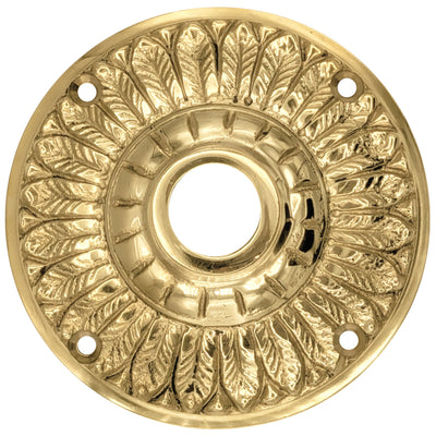 Antique Hardware Feather Style Solid Brass Rosettes (Several Finishes Available) ROSETTES