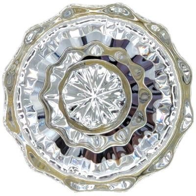 Antique Hardware Fluted Tulip Style Crystal Door Knobs (Satin Brass Finish) 