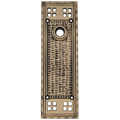 Antique Hardware Craftsman Style Solid Brass Backplate (Several Finishes Available) ROSETTES