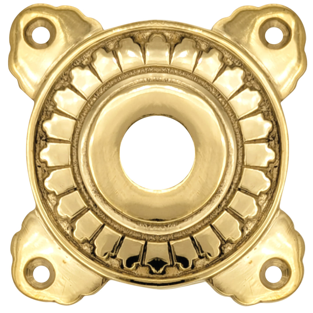##Antique Hardware## Art Deco Solid Brass Doorknob Rosette (Several Finishes Available)