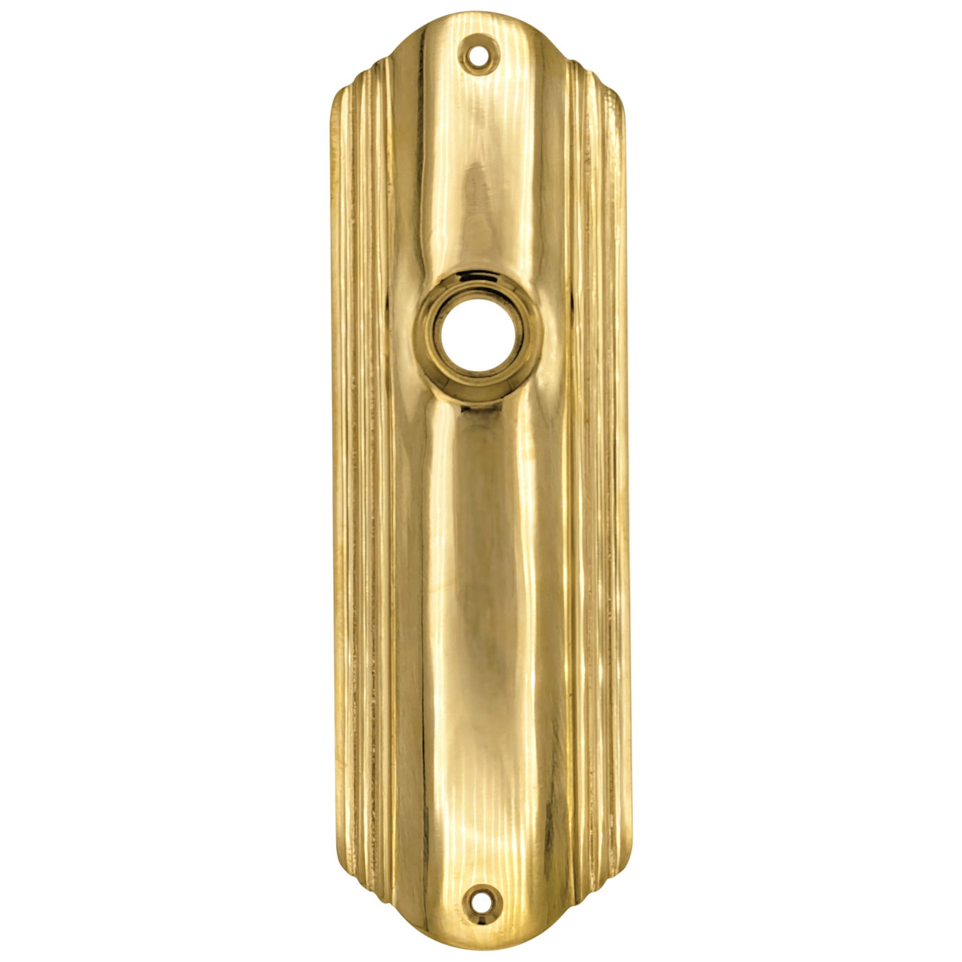 Antique Hardware Art Deco Long Solid Brass Door Backplate (Several Finishes Available) BACK PLATE