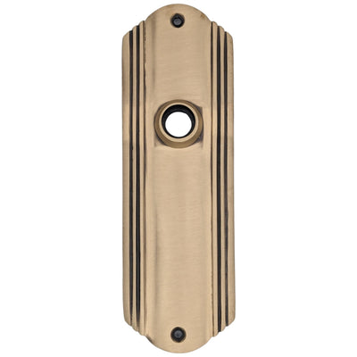 Antique Hardware Art Deco Long Solid Brass Door Backplate (Several Finishes Available) BACK PLATE