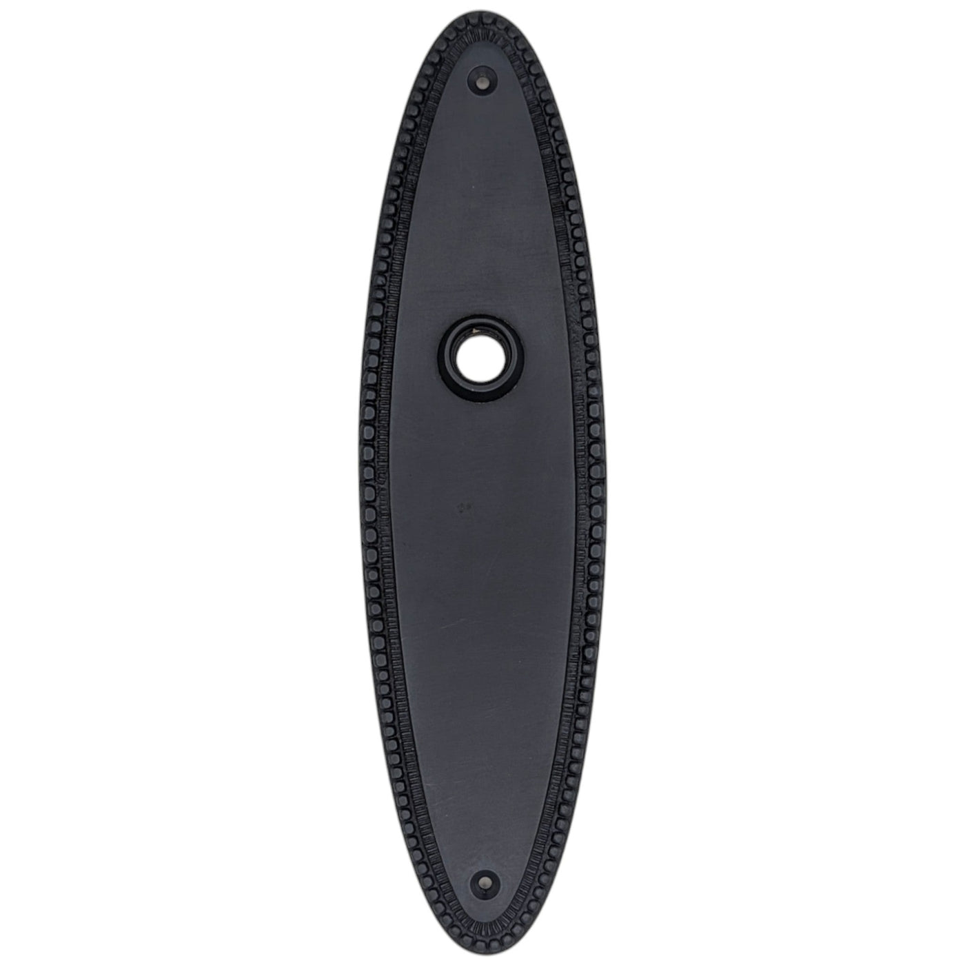 Antique Hardware Beaded Oval Solid Brass Backplate (Several Finishes Available) BACK PLATE